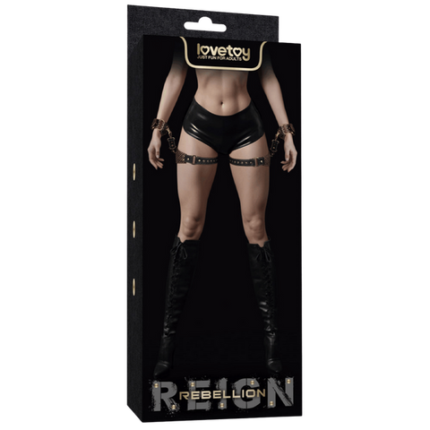 Rebellion Reign Thigh Cuffs Set – Adjustable PU BDSM Restraint Cuffs One Size > Bondage Gear > Restraints