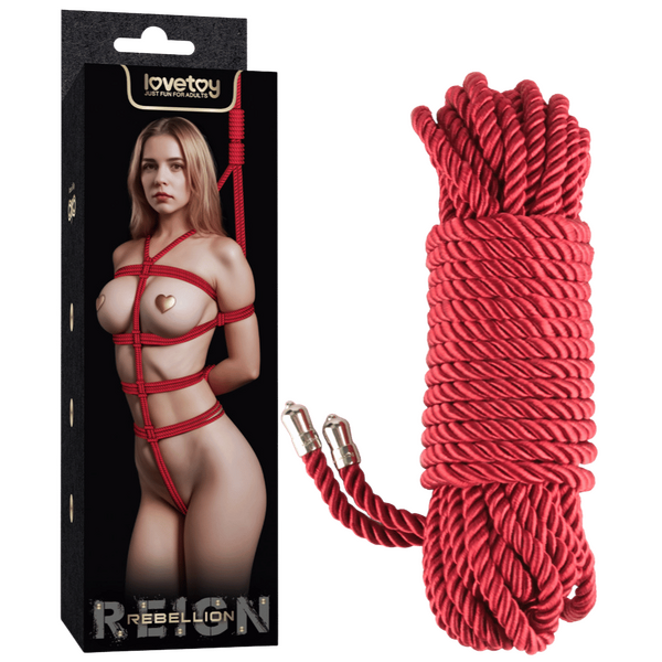 Rebellion Reign Ebony Silky Bondage Rope 10 Meter > Bondage Gear > Rope