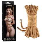 Rebellion Reign Natural Knot Bondage Rope 10 Meter Durable Cotton-Soft Rope Tan > Bondage Gear > Rope