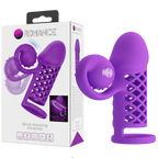 Harden Mind Blowing Miracles – Silicone Penis Sleeve with Vibrations and Ball Strap One Size > Sex Toys For Men > Penis Sleeves