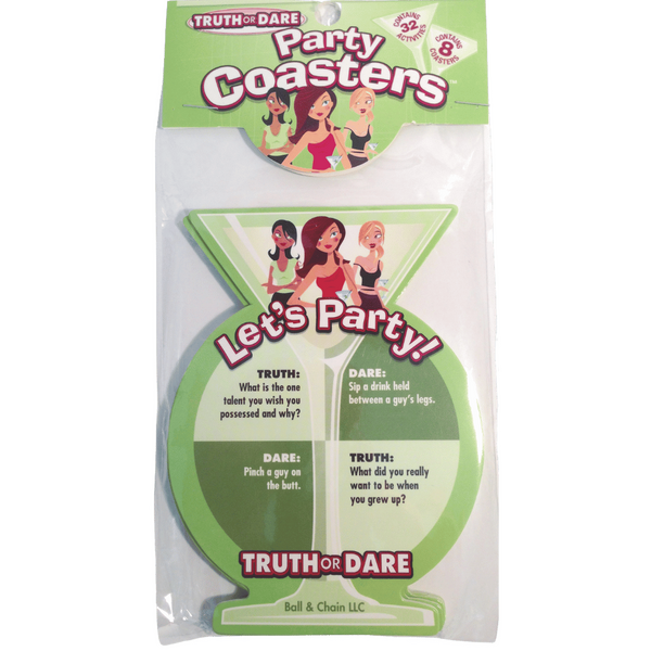 Truth or Dare Party Coasters – Interactive Game Accessories One Size > Novelties > Party Supplies