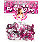 Bride To Be - Ring Bling Party Confetti – Decorative Party Confetti One Size > Novelties > Bachelor & Bachelorette Items