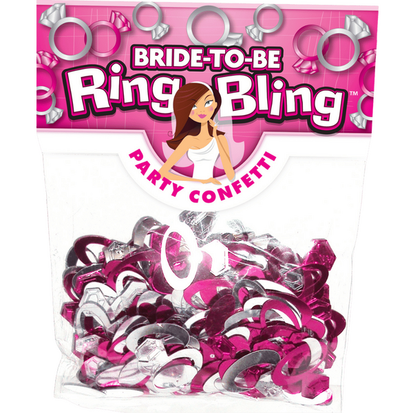 Bride To Be - Ring Bling Party Confetti – Decorative Party Confetti One Size > Novelties > Bachelor & Bachelorette Items