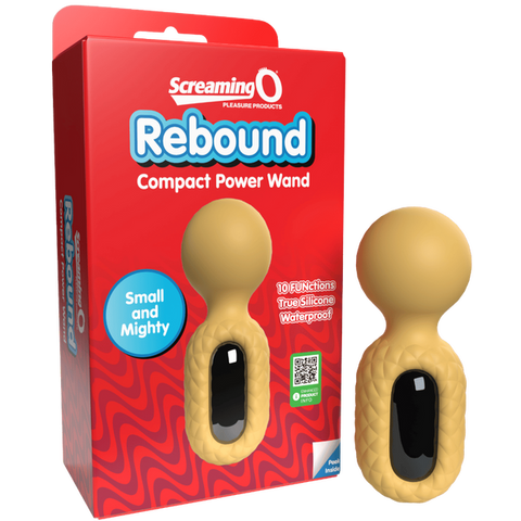 Cuties Rebound Compact Power Wand – Waterproof Rechargeable Wand Vibrator Yellow > Sex Toys > Mini Massagers