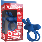 Ohare XL (Black | Blue | Green) – Rechargeable Large Rabbit Vibrator Blue > Cock Ring > Vibrating