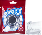 RingO RingO 2 Dual Cock Ring – Dual Loop Penis and Testicles Ring Clear > Cock Ring > Single