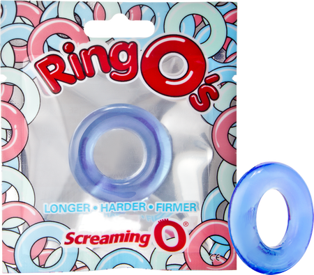 Screaming O RingO – Body-Safe Silicone Stretchy Cock Ring Blue > Cock Ring > Single