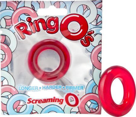 RingO Pleasure Ring – Erection-Enhancement Stretchy Sex Ring Red > Cock Ring > Single