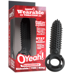 Oyeah Rechargeable Silicone Rideable Vibe Ring – Premium Silicone Vibrating Ring Black > Cock Ring > Vibrating