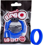 RingO Pro LG – Body-Safe Silicone Stretchy 1.25 Inch Penis Ring Blue > Cock Ring > Single