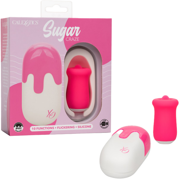 Sugar Craze – Flickering Tongue Stimulator with Travel Case Compact Vibrator Default Title > Vibrators > Ladies > Clitoral Vibrators and Stimulators