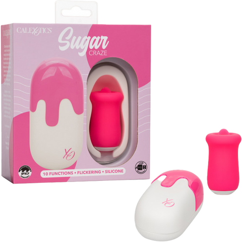 Sugar Craze – Flickering Tongue Stimulator with Travel Case Compact Vibrator Default Title > Vibrators > Ladies > Clitoral Vibrators and Stimulators