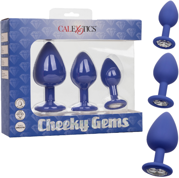 Cheeky Gems – Anal Training Kit with Three Graduated Anal Plugs Purple > Anal Range > Butt Plug Kits