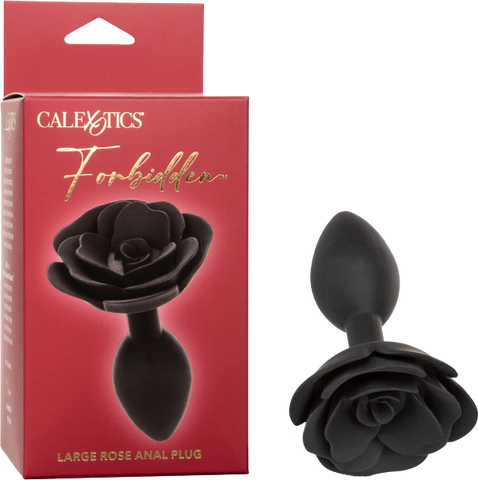Forbidden Large Rose Anal Plug – Body-Safe Silicone Large Butt Plug > Anal Range > Butt Plugs