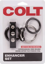 Colt Enhancer Set – Male Pleasure Cock Ring Set Black > Cock Ring > Sets