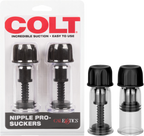 Colt Nipple Pro-Suckers – Adjustable Suction Vacuum Nipple Clamps Black > Sex Toys > Nipple Suckers