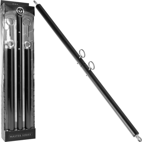 Adjustable Steel Spreader Bar – Durable Steel BDSM Accessory with Eyebolts Black > Bondage Gear > Restraints
