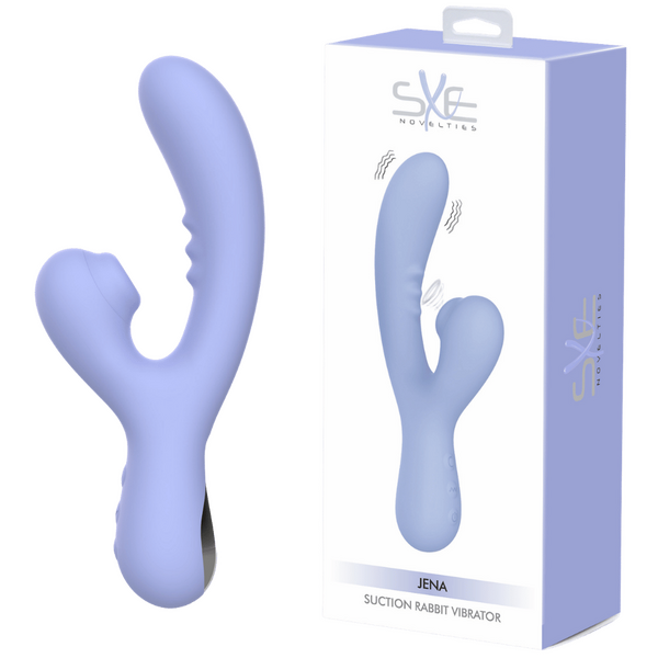 Jena Suction Rabbit Vibrator – Waterproof Silicone Rechargeable 22cm Default Title > Vibrators > Ladies > Rabbit