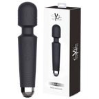 Juliet Rechargeable Power Wand – Waterproof Soft Silicone USB Charging Vibrator Black > Sex Toys > Mini Massagers