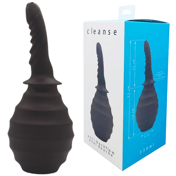 Cleanse Anti Backflow Medical Grade Silicone Anal Douche – 330ml Default Title > Essentials > Douches