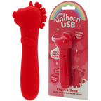 Unihorn Cupid's Beau Silicone USB Rechargeable Bullet Vibrator with 10 Speeds Red > Sex Toys For Ladies > Clitoral Vibrators and Stimulators