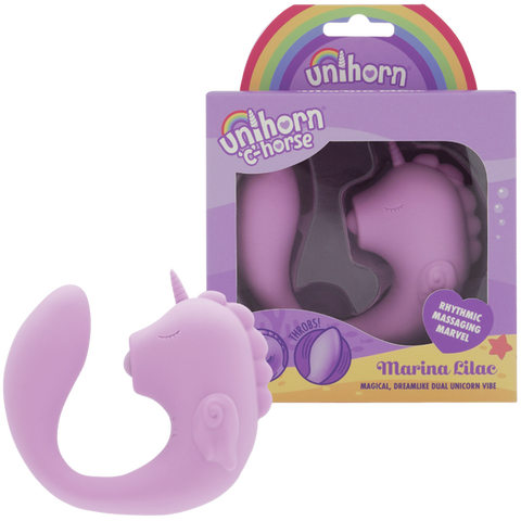 Ocean Peak Unihorn C-Horse Marina – Silicone Oscillating Tongue Vibrator Purple > Vibrators > Unconventional