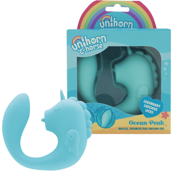 C Horse Ocean Peak – Premium Silicone Oscillating Tongue Vibrator Blue > Vibrators > Unconventional