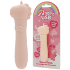Unihorn Heart Throb USB Rechargeable Compact Silicone Bullet Vibrator with 10 Speeds Pink > Sex Toys For Ladies > Clitoral Vibrators and Stimulators