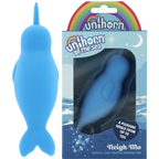 Unihorn of the Sea Neigh Mo Narwhal – Silicone Dual Motor Vibrator Blue > Vibrators > Ladies > Clitoral Vibrators and Stimulators