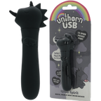 Unihorn Wild Spirit – Compact USB Rechargeable Silicone Vibrating Bullet with 10 Speeds Black > Vibrators > Ladies > Clitoral Vibrators and Stimulators