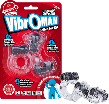 Vibroman Starter Kit – Mini Vibrators for Couples Exploration Sex Toy Set Black > Sex Toys > Couples Toys