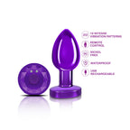 Viben Cheeky Charms Metal Remote Vibrating Anal Plug > Anal Range > Vibrating Butt Plugs