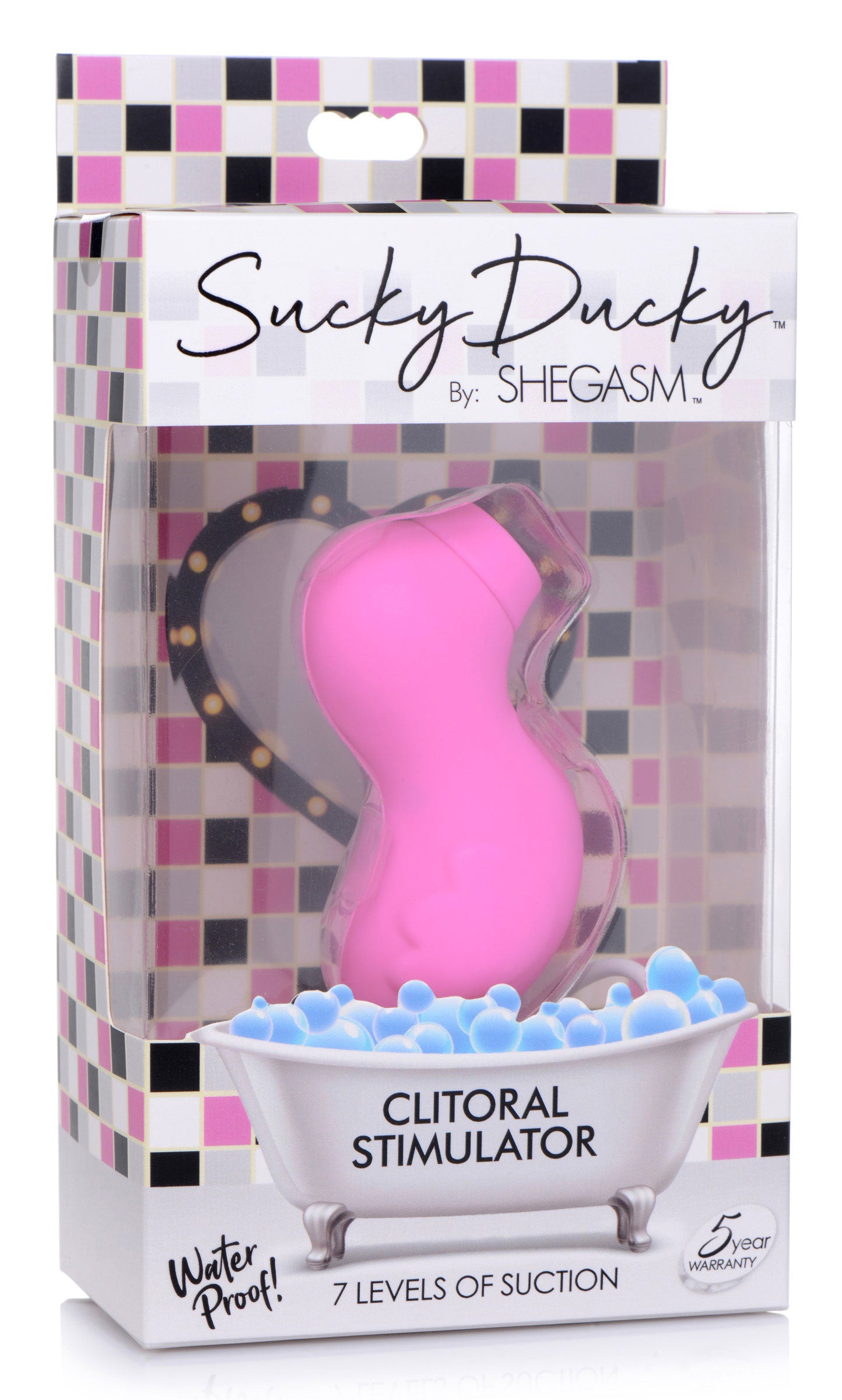 Sucky Ducky Silicone Clitoral Stimulator Pink Suction Stimulator