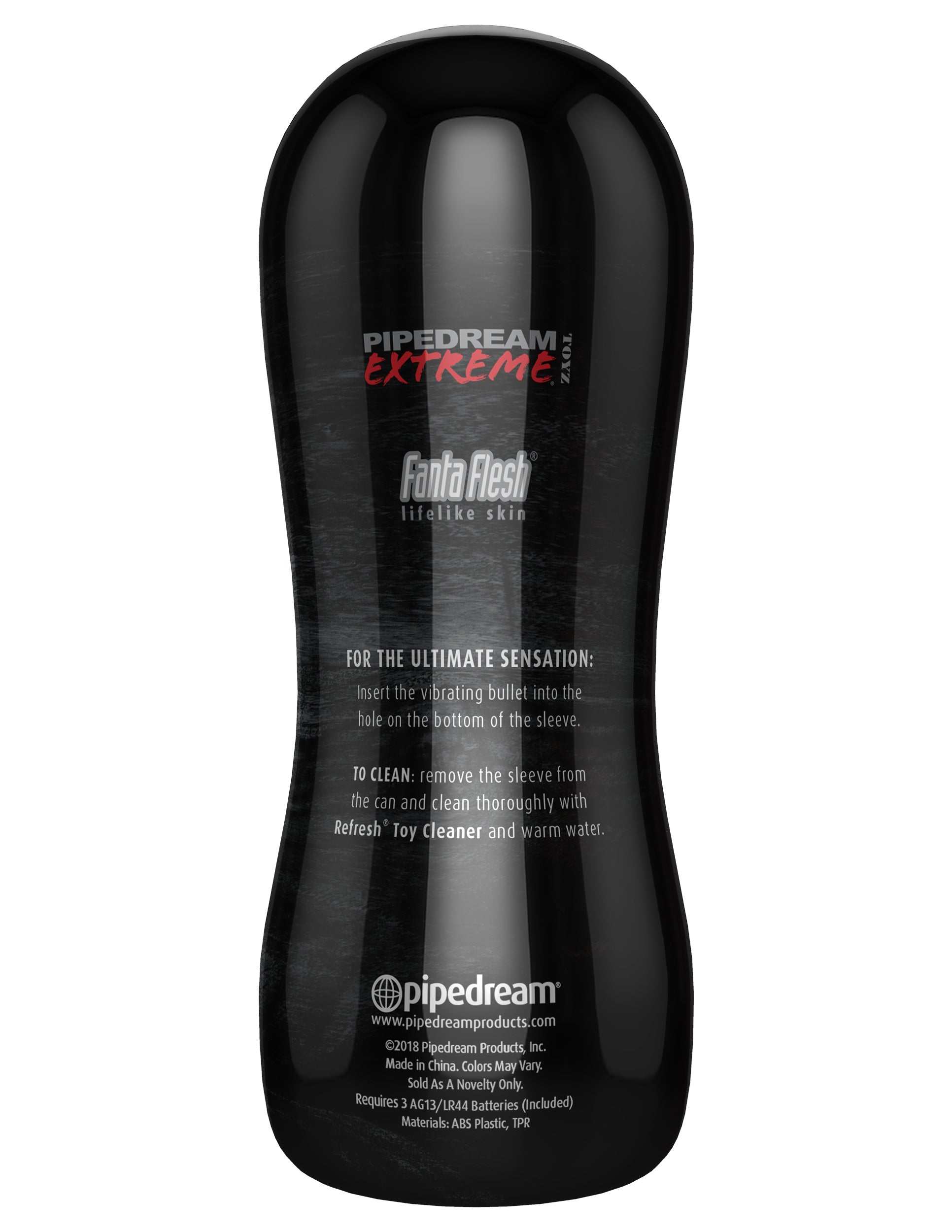 Pipedream Extreme Toyz Elite Vibrating Stroker Pussy 6.5 Inches Flesh Strokers - Auto