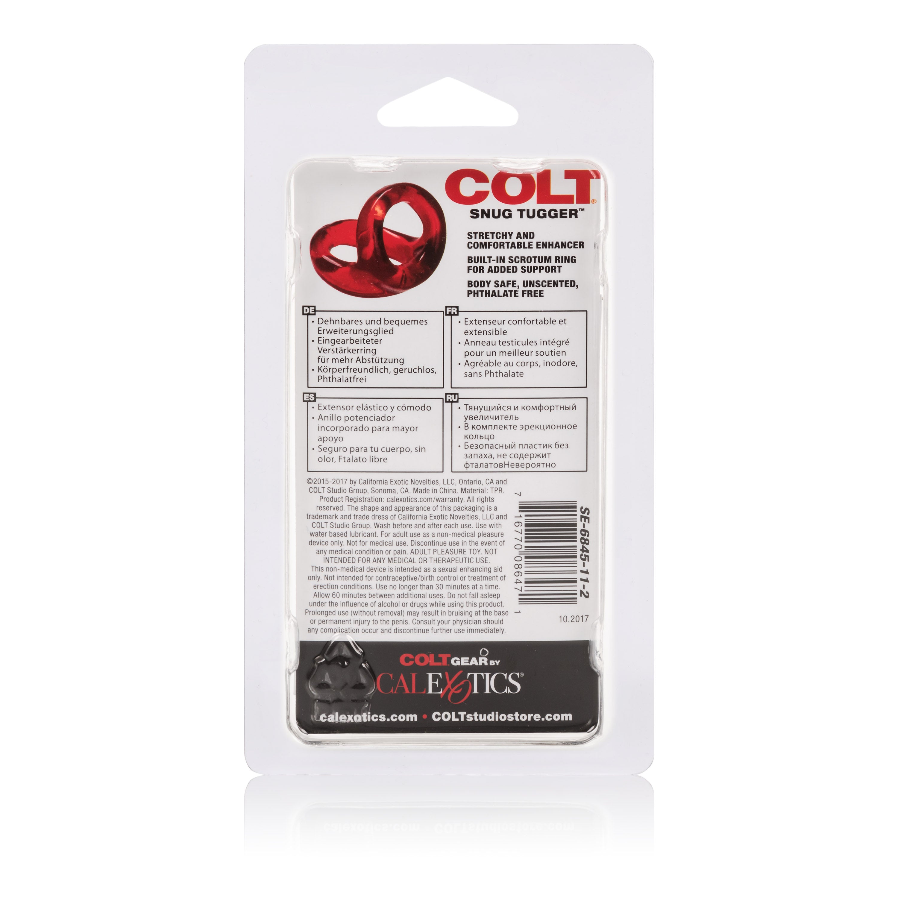 Colt Snug Tugger – Phthalate-Free Thermoplastic Rubber Double Cock Ring with Scrotum Support > Cock Ring > Sling