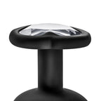Luxe Bling Plugs Training Kit Black With Clear Gems - 3 Sizes > Anal Range > Butt Plug Kits