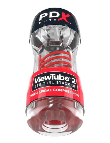 Pdx Elite Viewtube 2 Clear Stroker for Enhanced Pleasure and Visual Stimulation Strokers - Manual