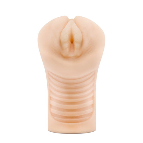 M for Men Cherri Beige 6.25 Inch Hand Held Masturbator Strokers - Manual