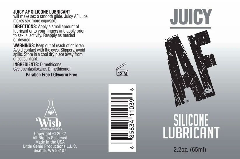 Juicy AF Silicone Lubricant (59 ml) – Luxury Silicone-Based Personal Lubricant Silicone Lubricant