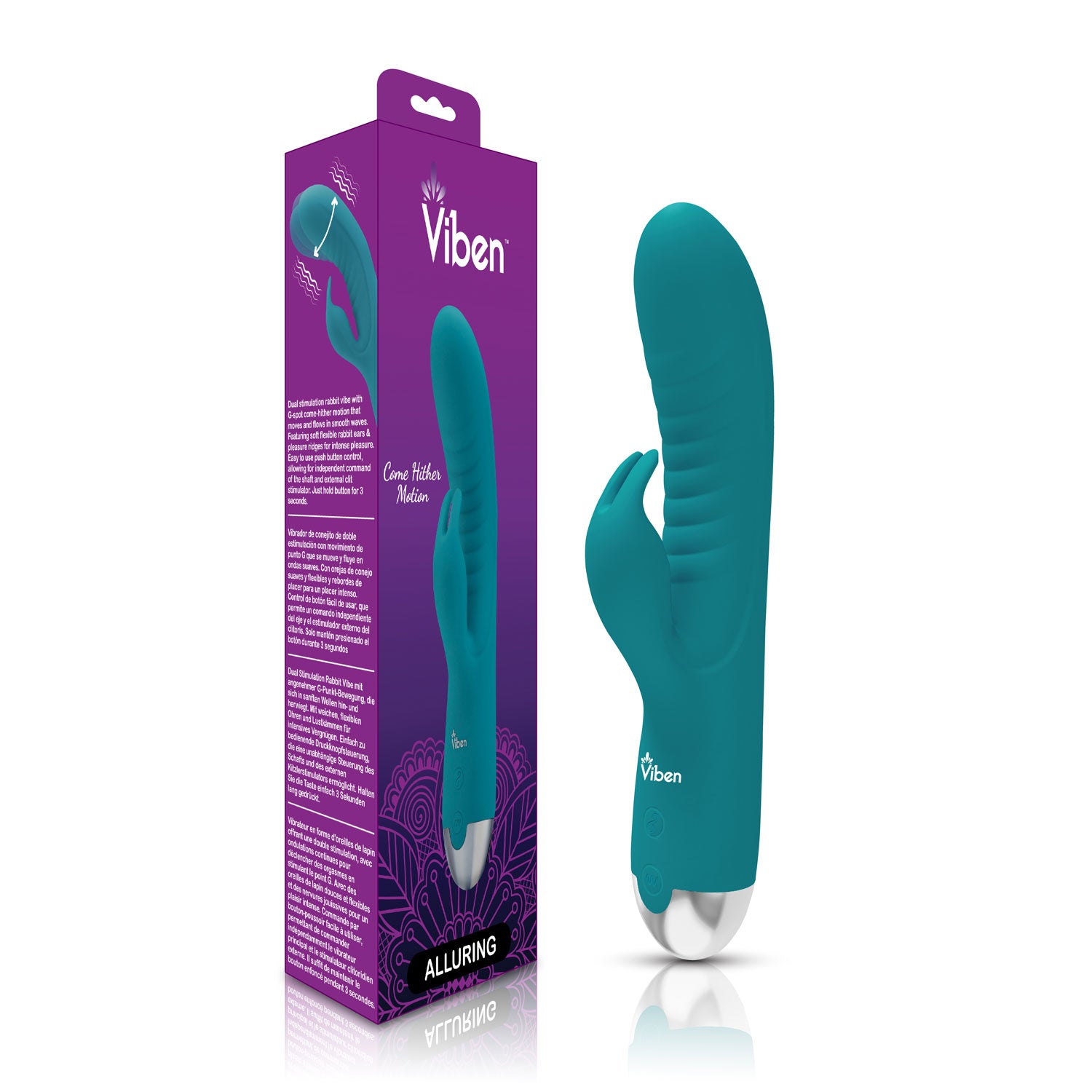 Viben Alluring Come Hither Rabbit Vibe Ocean G-Spot Massager Vibrators - G Spot