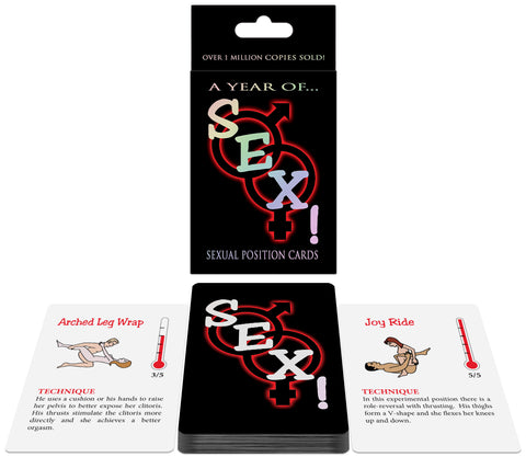 A Year of Sex Card Game – Adult Couples Party Card Game > Novelties > Card Games