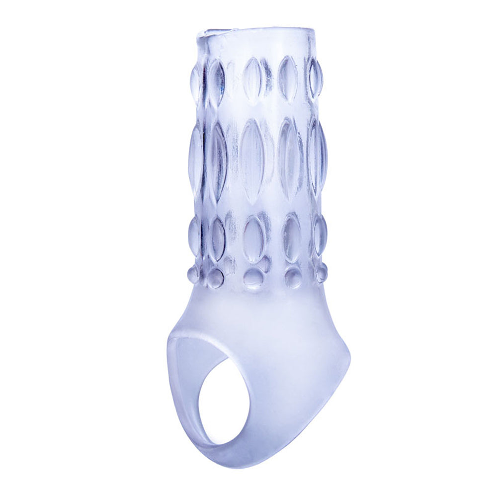 Ice Crystals Stretchy Touch Tickler Sleeve – Textured Silicone Penis Sleeve > Sex Toys For Men > Penis Sleeves