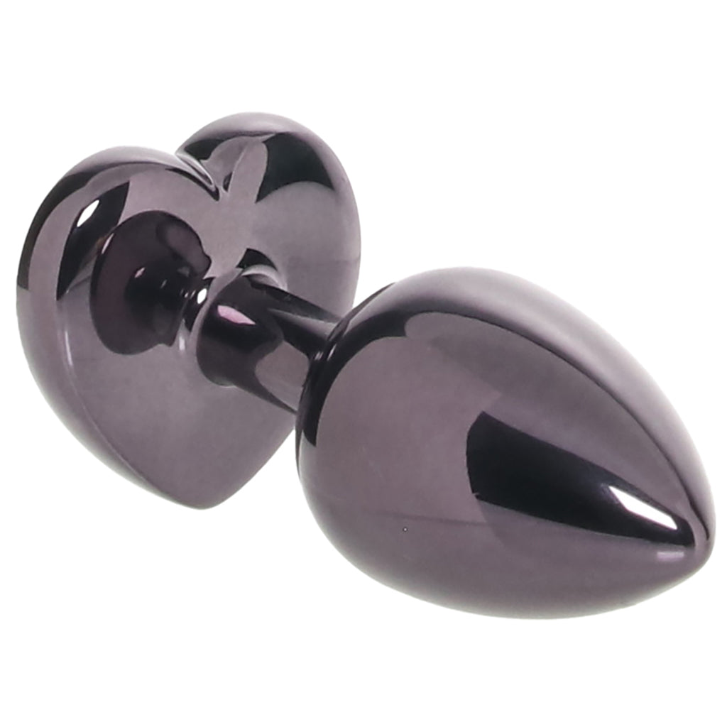 Jewel Heart Plug – Iridescent Zinc Alloy Jewelled Butt Plug > Anal Range > Jewel Butt Plugs