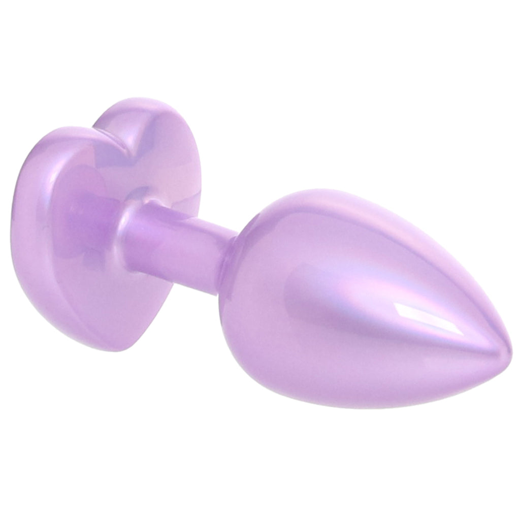 Jewel Heart Plug – Iridescent Zinc Alloy Jewelled Butt Plug > Anal Range > Jewel Butt Plugs