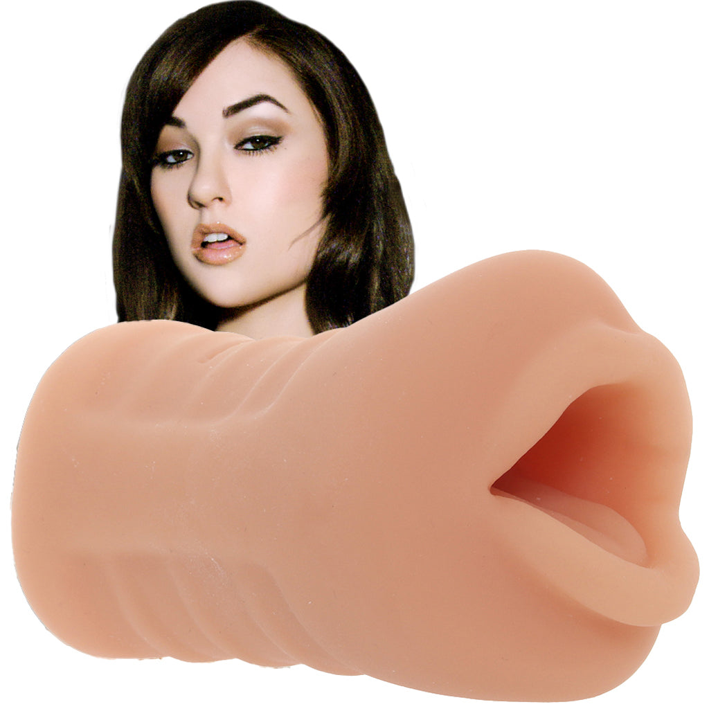 Doc Johnson UltraSkin Deep Sasha Grey Throat Pocket Pal – Reusable Oral Cup > Sex Toys For Men > Masturbators > Manual Main image