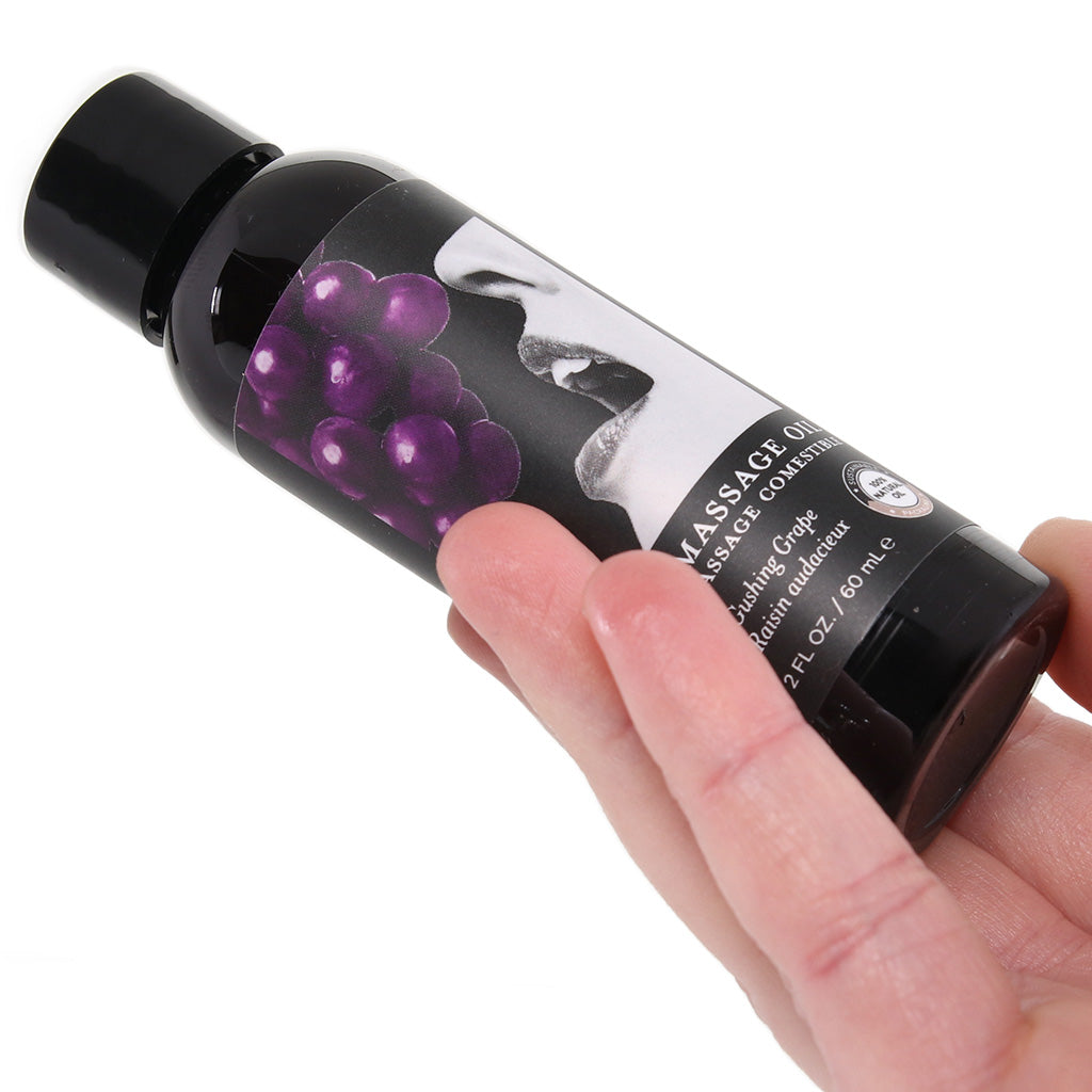 Edible Massage Oil Gushing Grape Flavored 59ml Bottle Secondary image