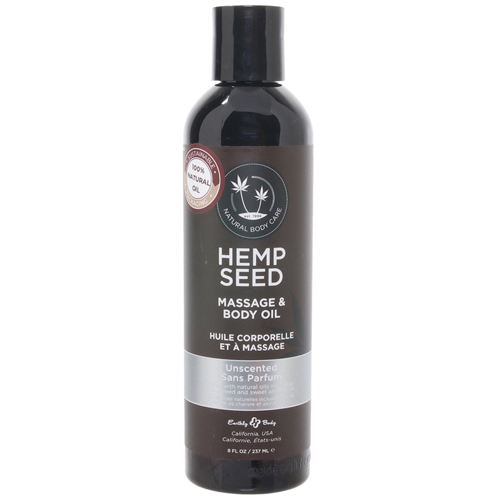 Hemp Seed Unscented Massage Body Oil 237ml Natural Blend > Essentials > Massage Oil