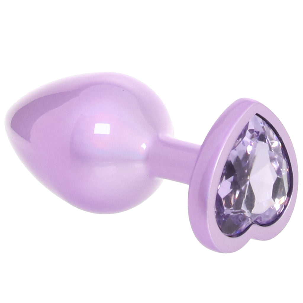 Jewel Heart Plug – Iridescent Zinc Alloy Jewelled Butt Plug > Anal Range > Jewel Butt Plugs