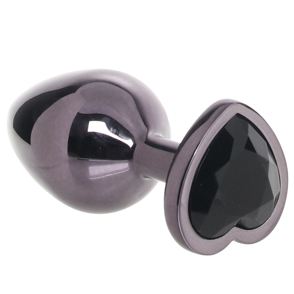 Jewel Heart Plug – Iridescent Zinc Alloy Jewelled Butt Plug > Anal Range > Jewel Butt Plugs
