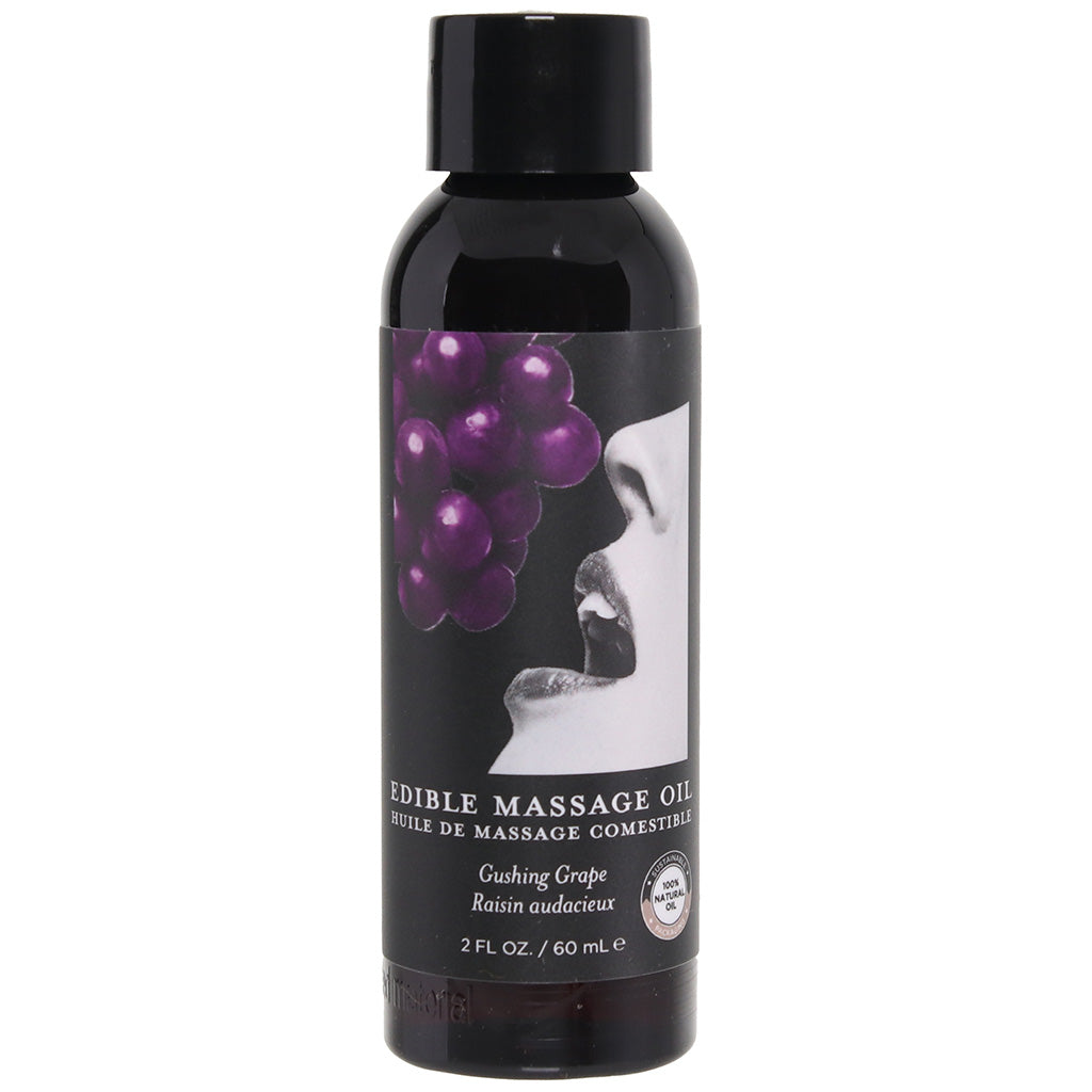 Edible Massage Oil Gushing Grape Flavored 59ml Bottle > Essentials > Massage Oil Main image